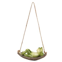 frog statues for garden outdoors hanging sleeping frog sculptures funny hanging sleeping frog yard ornament for outdoor garden