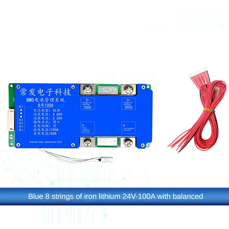 

8S 24V 100A Lifepo4 Battery Protection Board BMS Battery Board For Recreational Vehicles