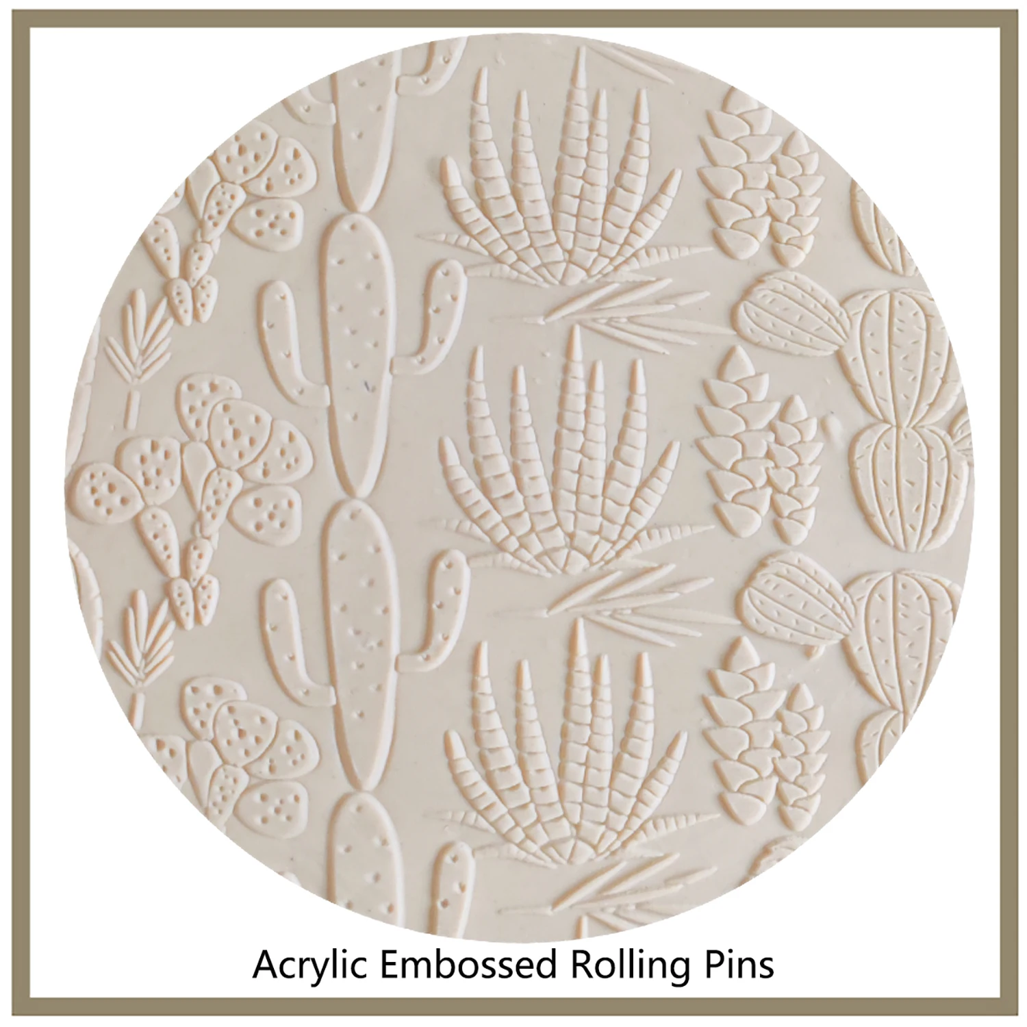 

Скалка Для пустынных растений с дизайном кактуса, инструменты для рисования глины