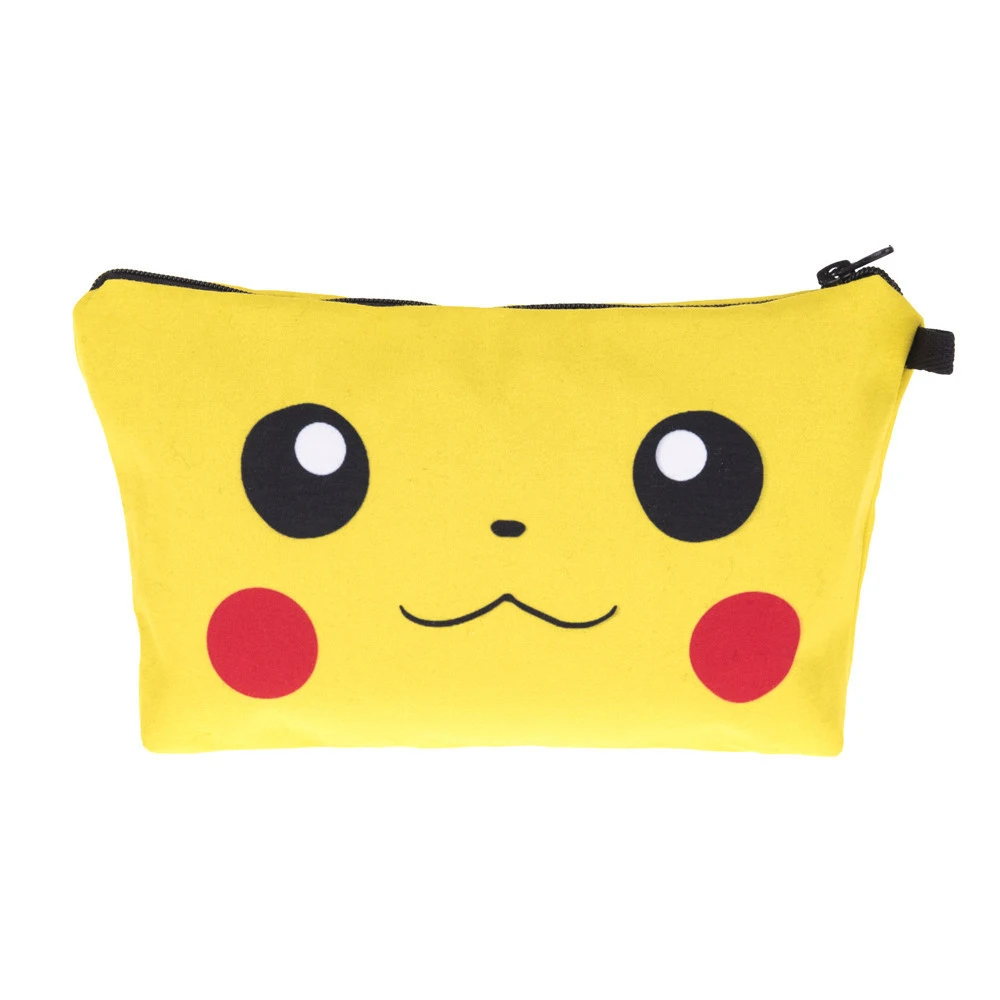 Женская сумка для макияжа Pokemon дорожные сумки хранения Пикачу мультяшная