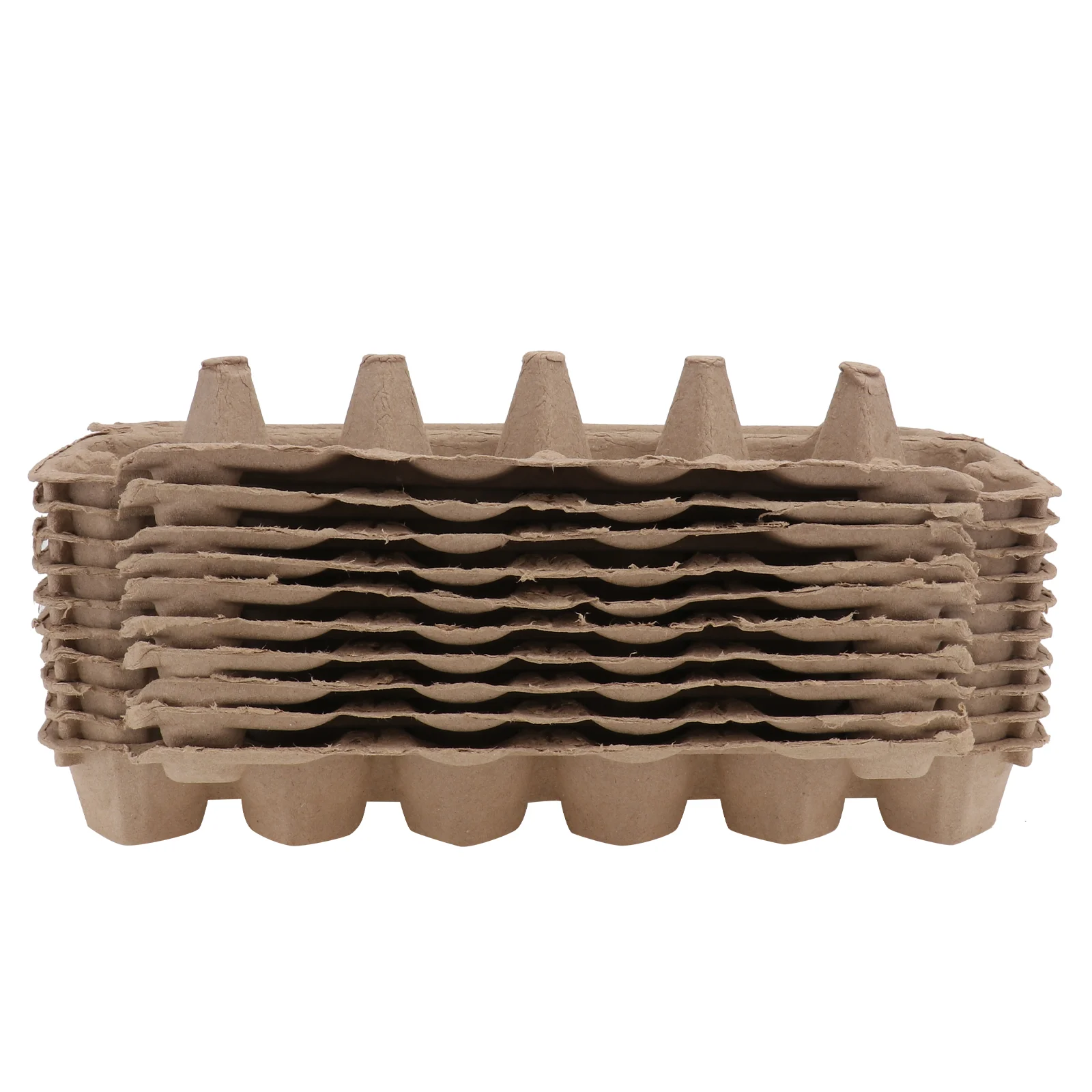 

10 Pcs Yellow Paste Egg Tray Extra Large Storage Bins Paper Container Organizer Box Home Pulp Holder