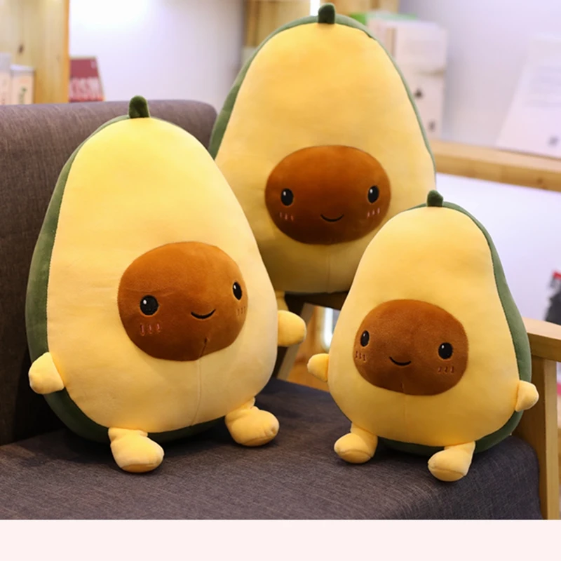 

Avocado Fruits Plush Plant Toys Kawaii Cute Cartoon Stuffed Doll Cushion Boys Girls Anti Stress Cushion Pillow For Children