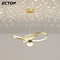 nordic pendant lights creative sky star projection lamp for dining room kitchen room bar shop design home deco fixtures ac 220v
