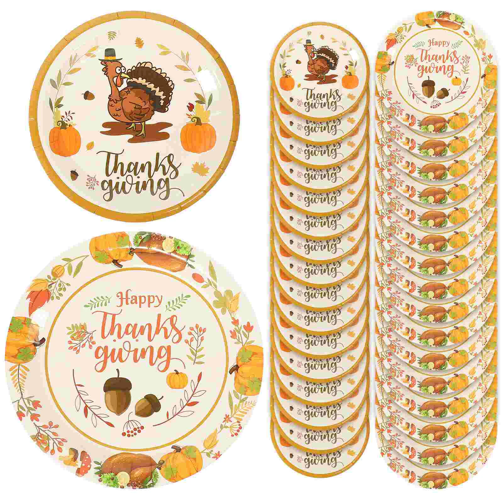 

Plate Plates Thanksgiving Paperpumpkin Fall Disposable Party Dessert Dinnerware Dish Meal Cake Gender Dinner Tableware Reveal