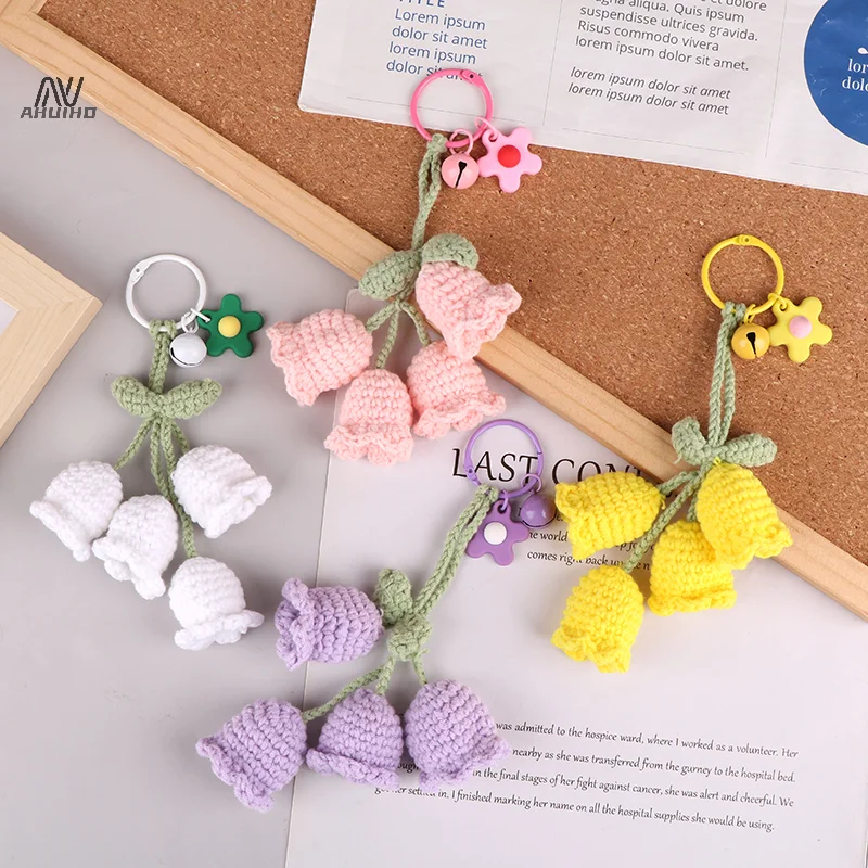 Трикотажный колокольчик Орхидея брикет с колокольчиком вязаный крючком