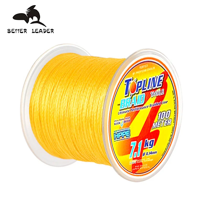 

Better Leader Brand New 4X Fishing Line 100M 300M 4 Strands Braided Fishing Line Multifilament PE Line for Carp Fishing Wire