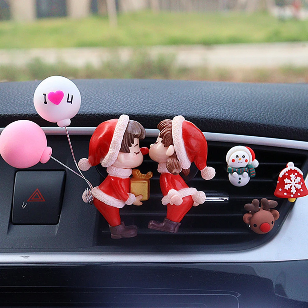 

1 Set Lovely Couple Kissing Girl Boy Car Air Vent Freshener Perfume Clips Christmas Decoration Gifts Muntifunction Accessories