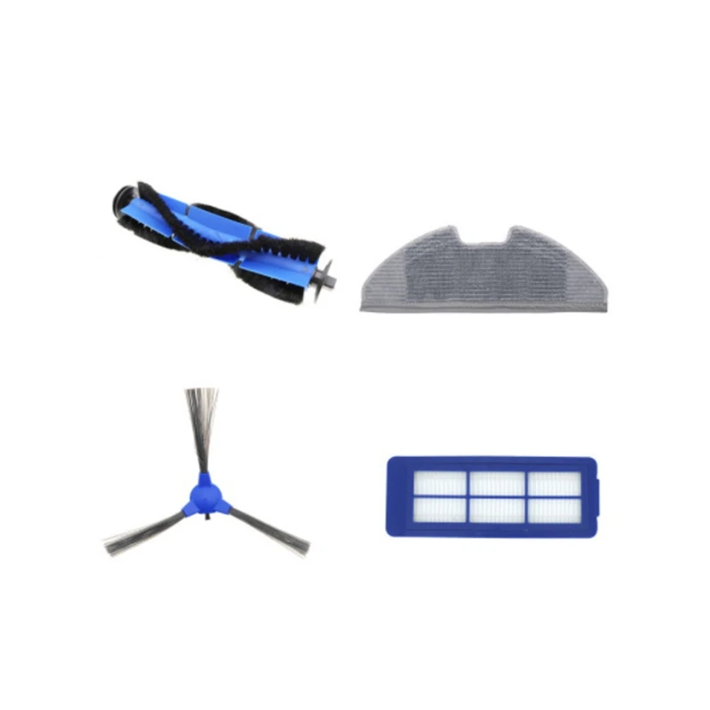 

4 PCS for Eufy Robovac G10 G30 Robot Mop Cloth HEPA Filter Side Brush Robot Sweeping Accessories