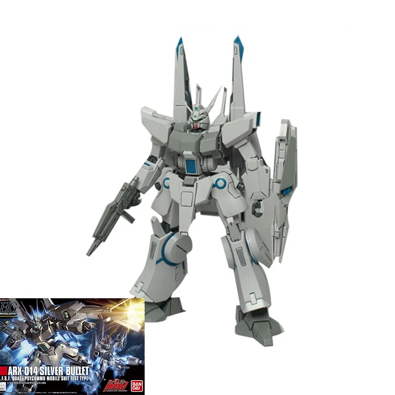 

Bandai Original GUNDAM Model HG 1/144 GUNDAM ARX-014 SILVER BULLET Anime Action Figure Assembly Model Toys Gifts for Kids