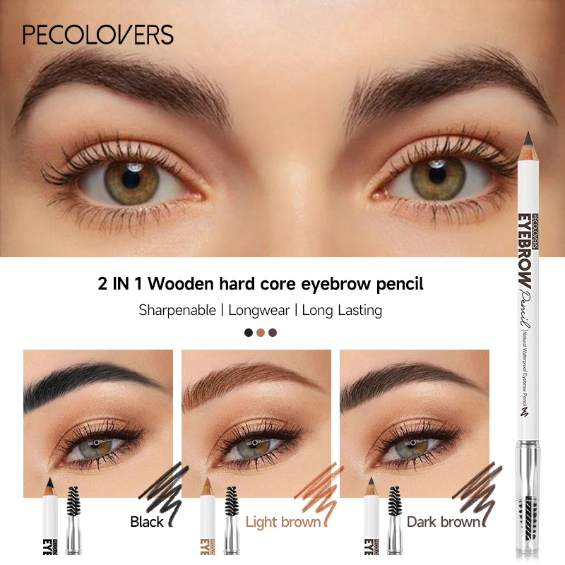 

Double Head Eyebrow Pencil Long Lasting Waterproof 3 Colors Eye Brow Pen Tint Mascara Enhance Cosmetics Beauty Women Makeup