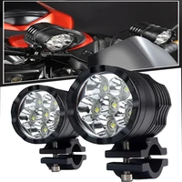 2pcs motorcycle waterproof auxiliary headlight 12v moto led spotlight lamp auxiliary headlight moto equipments accessories