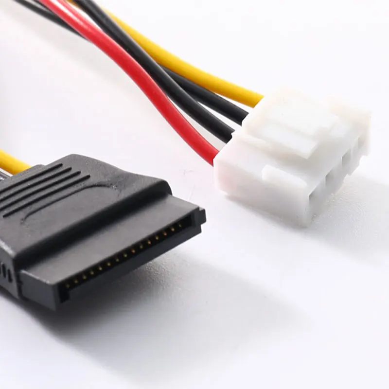 Кабель питания для жестких дисков SATA 15 Pin мама к 4 FDD XH2.54mm sata-/VH3.96mm sata- |
