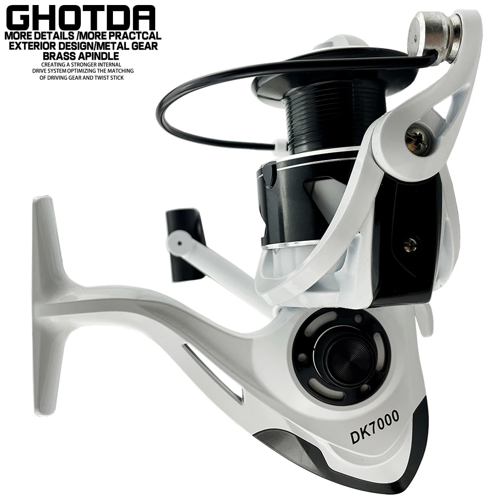 Spinning Strong Double Drag 10kg Fishing Accessories Baitrunner Reels Oxidized And Thick