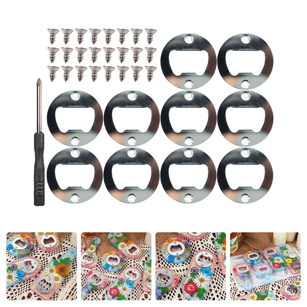 

1 Set Bottle Opener Insert DIY Kit Beer Opener Parts Supply With Screws