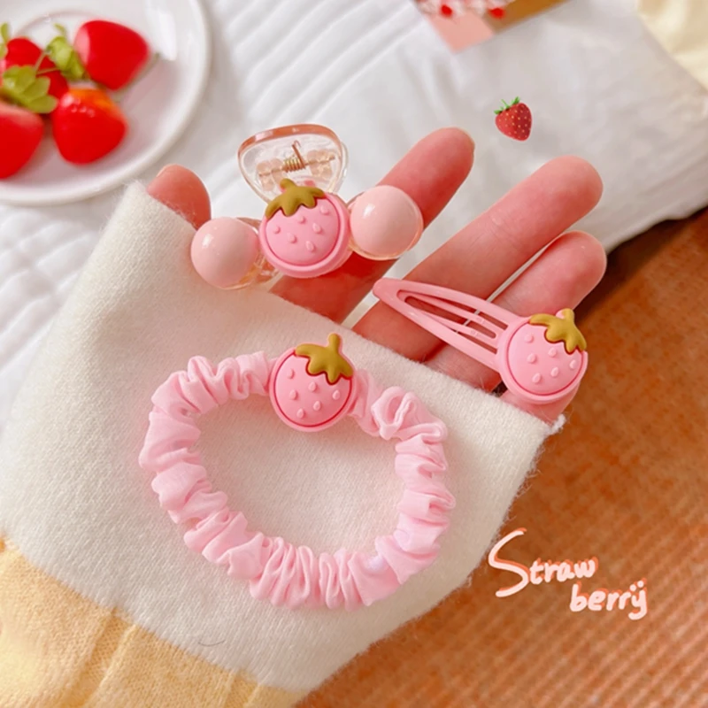 

Kawaii Strawberry BB Clips Cartoon Kids Lovely Hairpins Baby Hair Clips Headdress Cute Girls Hair Accessories Children Headwear