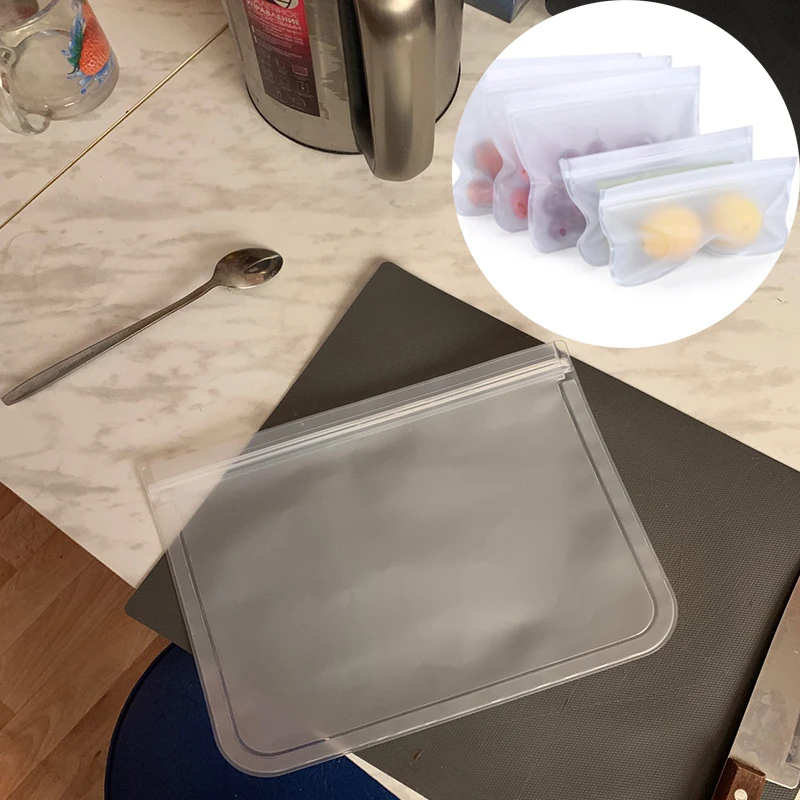 

Силиконовые контейнеры для хранения пищевых продуктов, герметичные контейнеры, многоразовые стоячие пакеты на молнии, чашка, пакет для све...