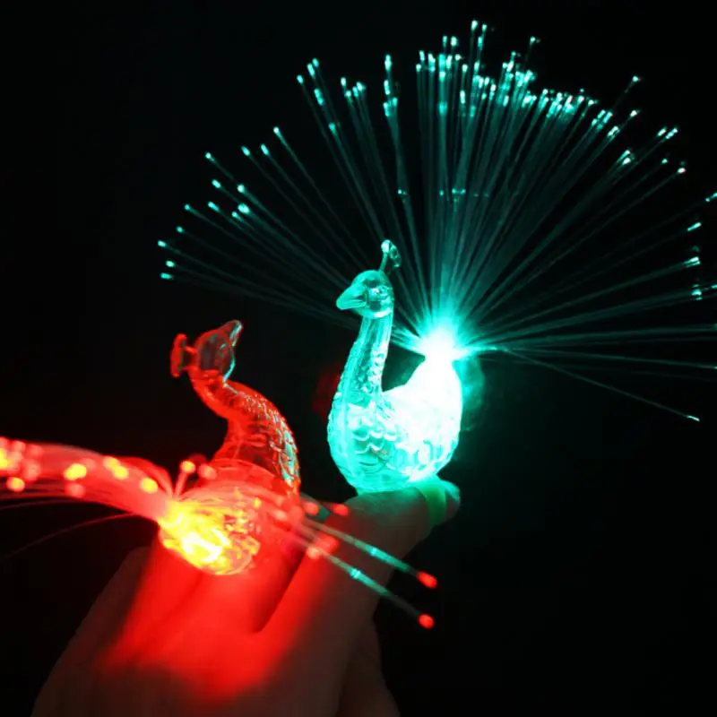 

2/4/5PCS Plastic Glowing Intelligence Toys Colorful Peacock Decoration Creative Party Supplies Educational Toy Elastic Tapes