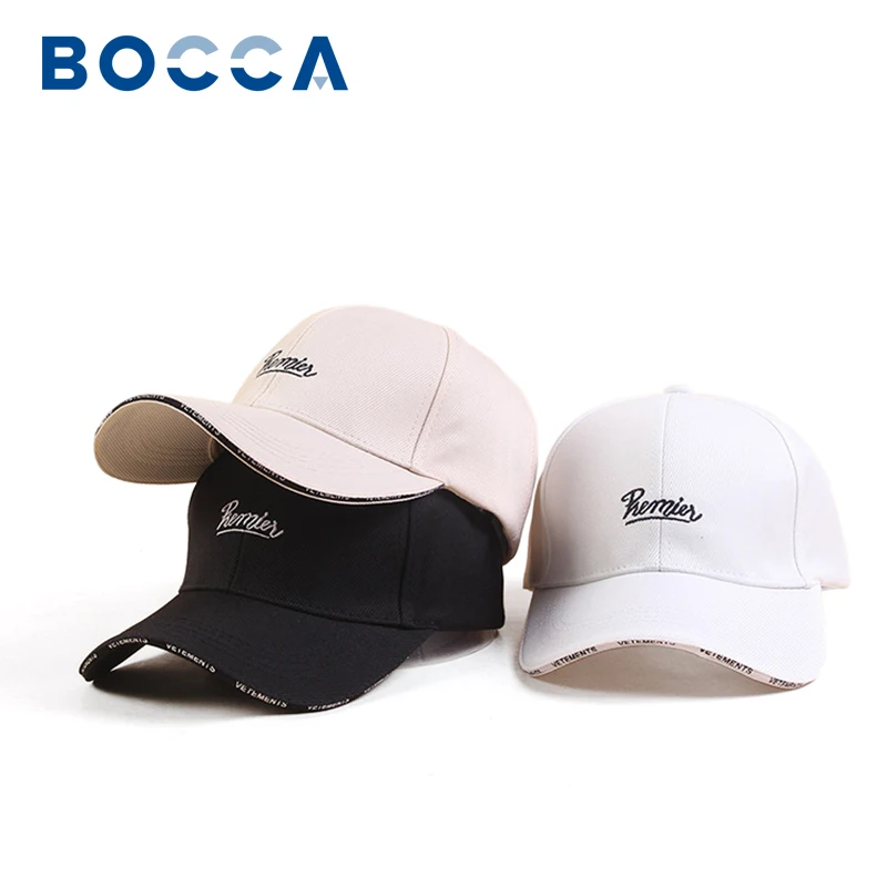 

Хлопковые бейсболки с вышивкой Bocca, Снэпбэк Кепка, регулируемые кепки, повседневные Летние солнцезащитные кепки для спорта на открытом возд...