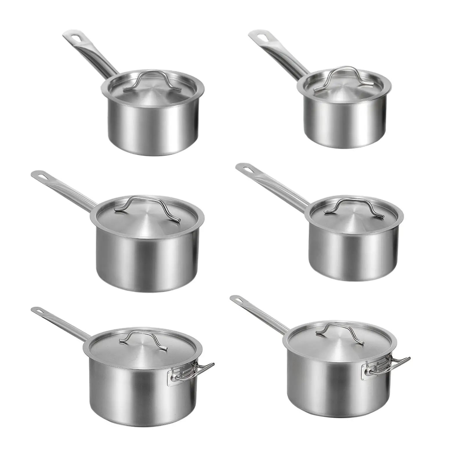 Индукционная кастрюля с крышкой из нержавеющей стали для супа и макарон