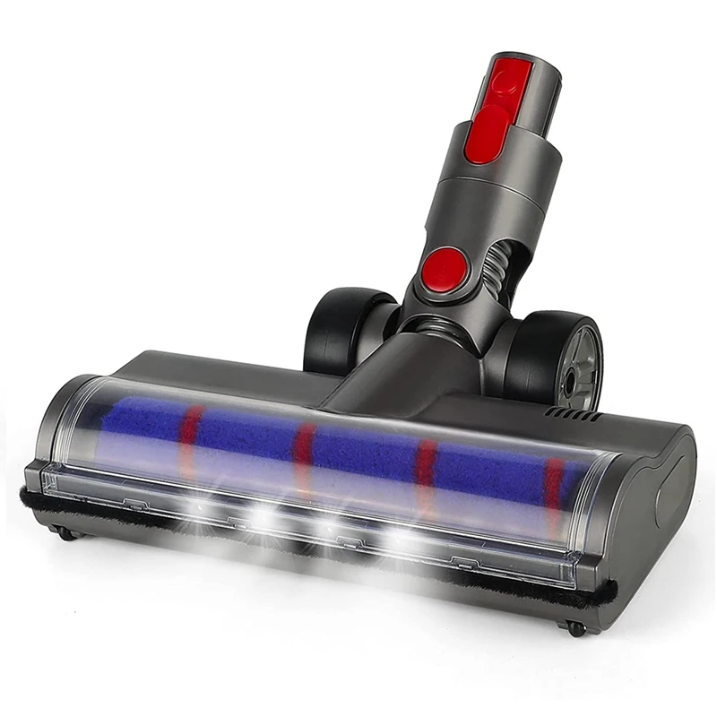 

Electric Motorized Turbo Brush For Dyson V7 V8 V10 V11 V15 Soft Roller Brush With LED Light Great Suction Soft Roller