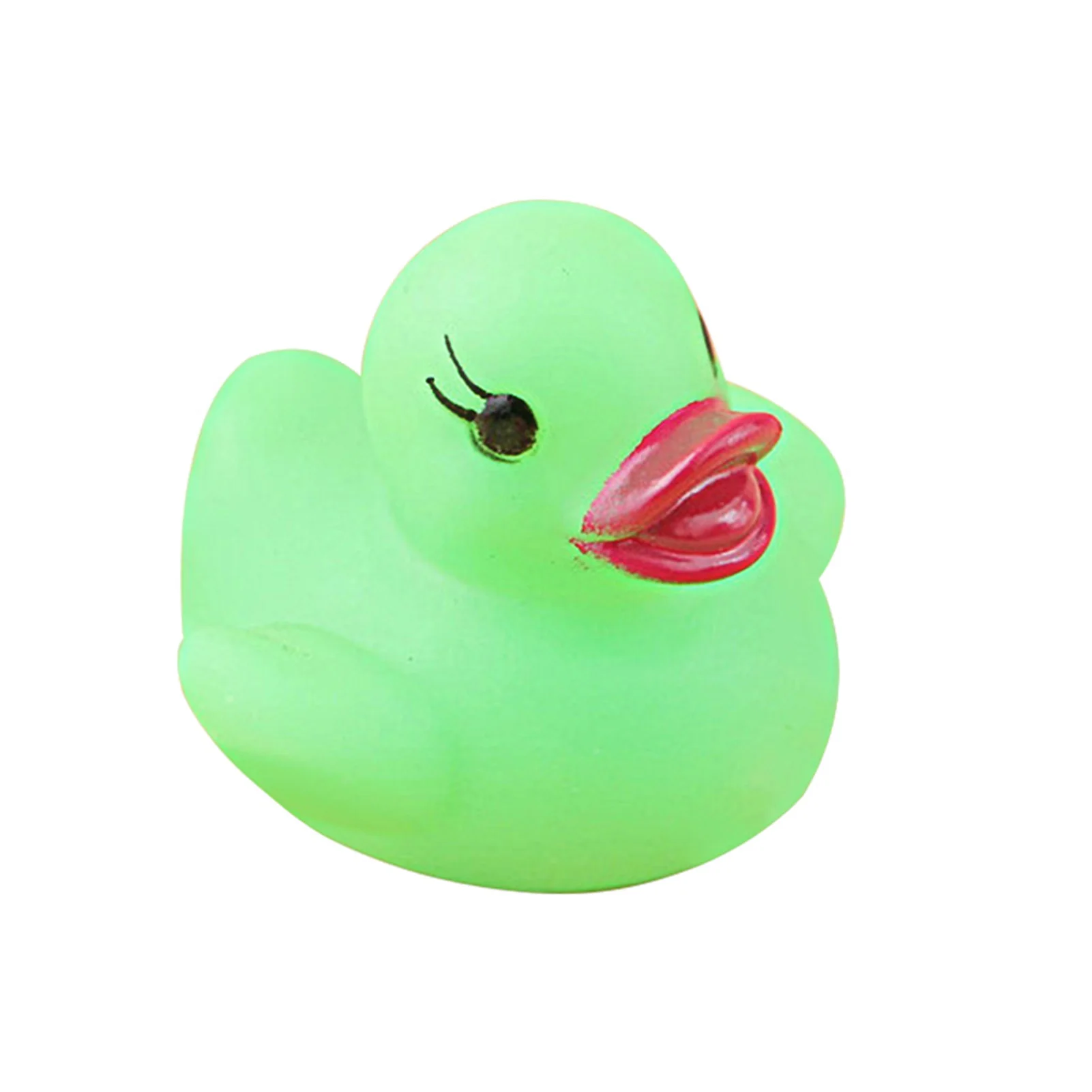 

6pcs Safe Vinyl Glowing Duck Bath Toys Durable Safe Cute Cartoon Duck Toys for Kids Bathroom Bathtub Toys