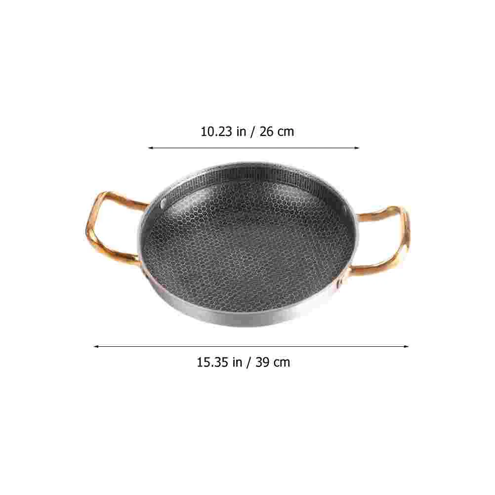 

Stainless Steel Frying Pan Honeycomb Pan Thickened Seafood Crayfish Frying Pan