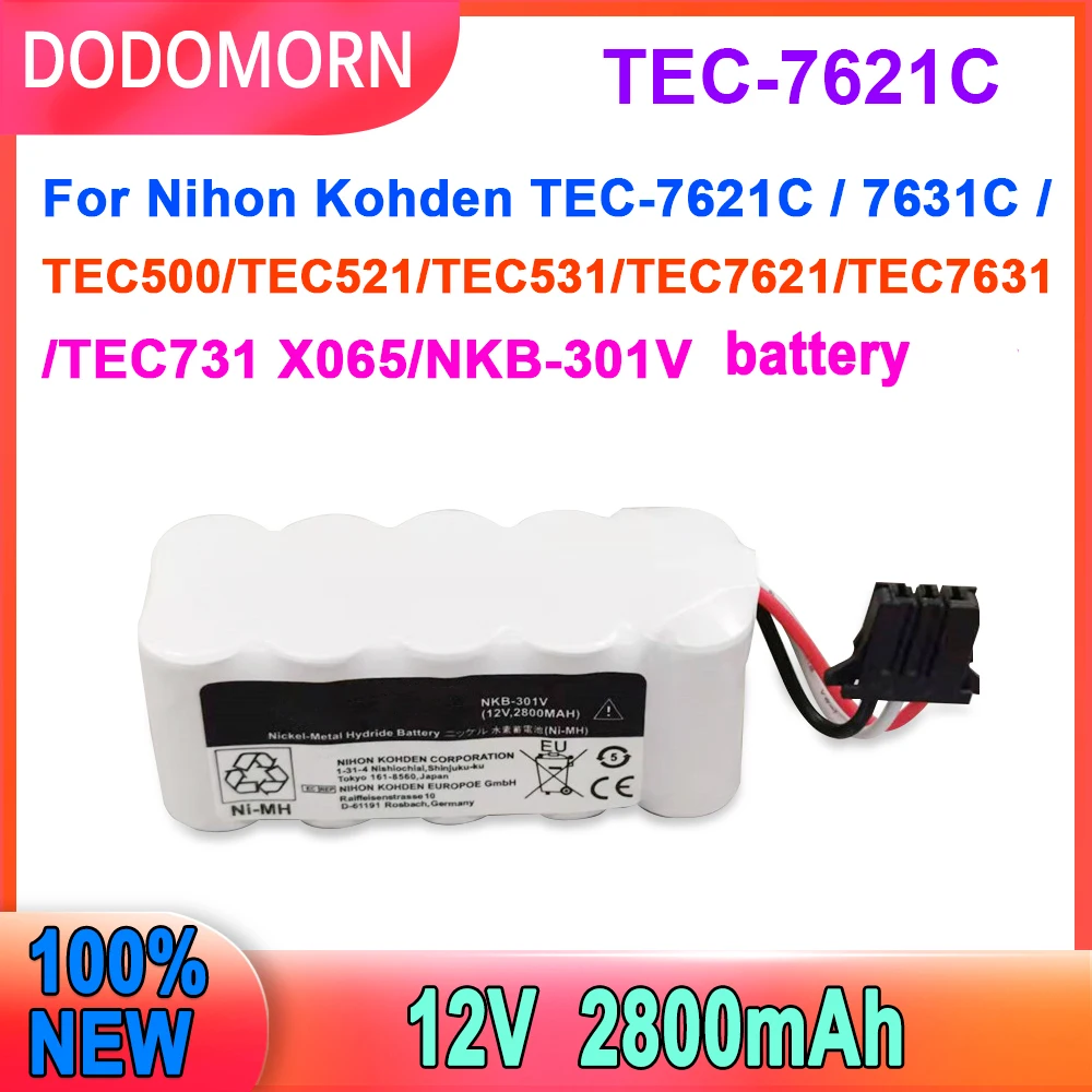 DODOMORN для nikohhon den TEC-7621C 7631C TEC500 TEC521 TEC531 TEC7621 TEC7631TEC731 X065 NKB-301V Battery