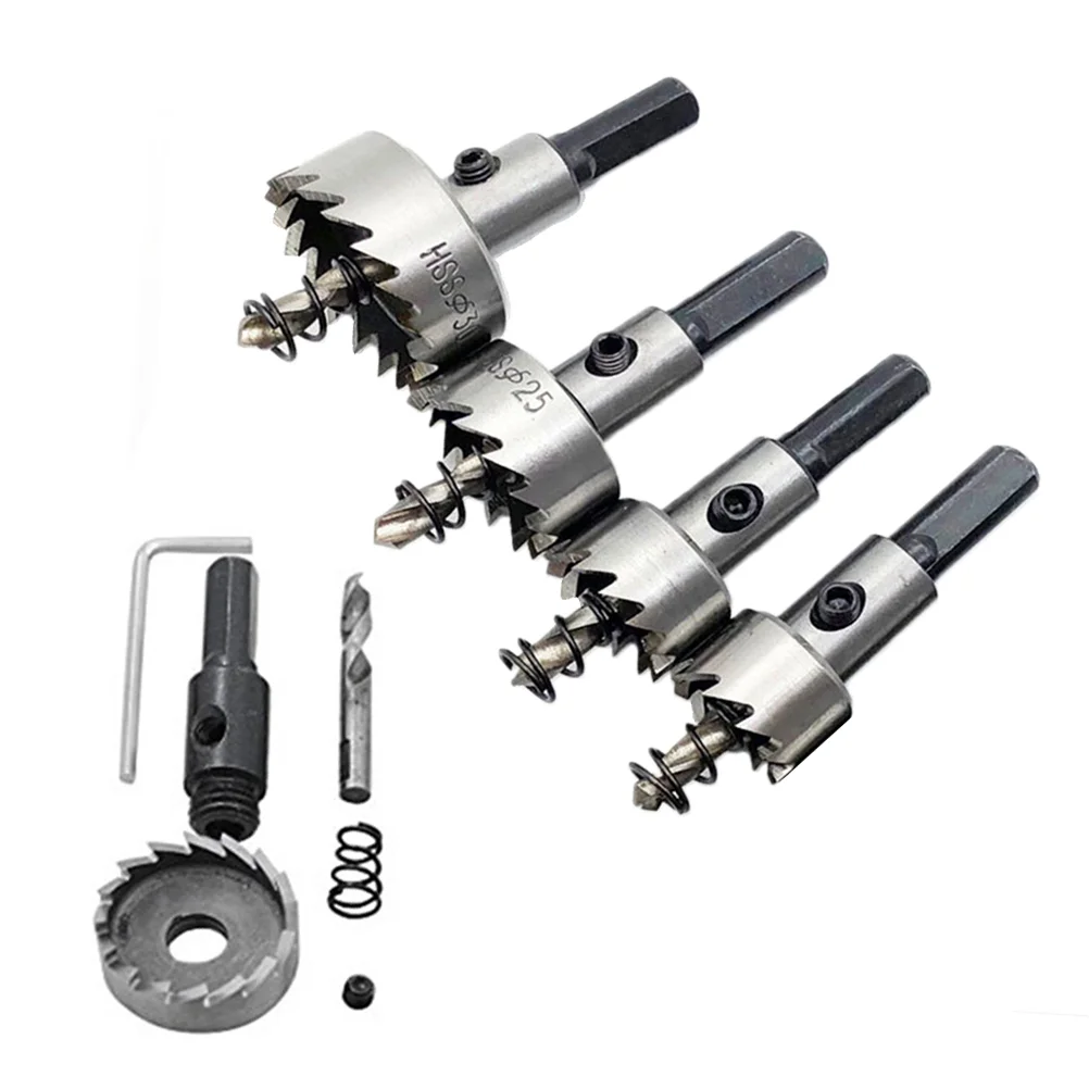 

5 PCS Drill Bit Metal Drill Bit Set High Steel Drill Set Jagged Hole Bit Hole Kit Hss Drill Bits Hole Set