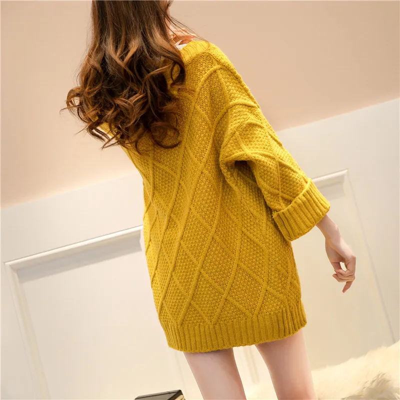 Женский трикотажный кардиган с большими карманами свободный однотонный жакет