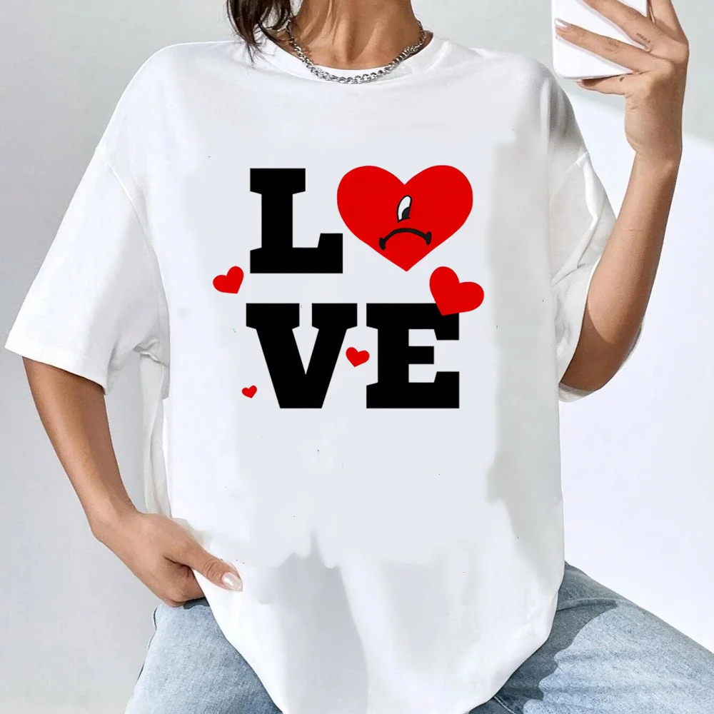 Bad Bunny Tour 2024 t shirt female kawaii Grunge Classic Colorful aesthetic 80s top tees Pastel harajuku 2000s Y2k