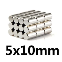 102050100pcs 5x10mm round neodymium magnets 5mmx10mm mini n35 magnets strong cylindrical rare earth magnets 5mmx10mm