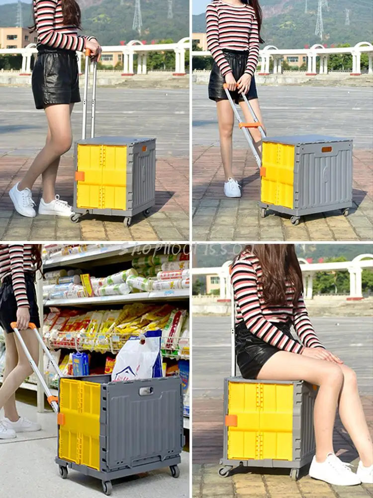 Тележка для супермаркетов универсальная тележка портативная трейлер продуктов