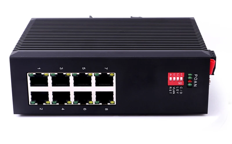 

USR-SDR080 8 портовые сетевые переключатели 10/100 Мбит/с промышленные Ethernet-неуправляемые переключатели естественное рассеивание тепла на din-рейке