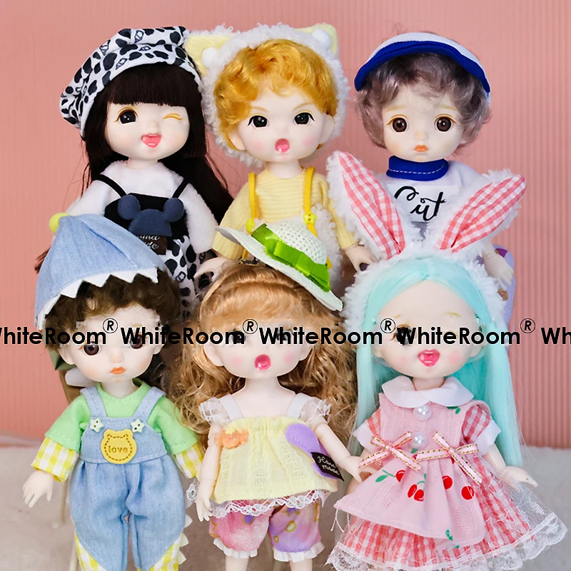 Мини-кукла для девочек подарок игрушки сделай сам новая кукла BjD 16 см Gitls с 13