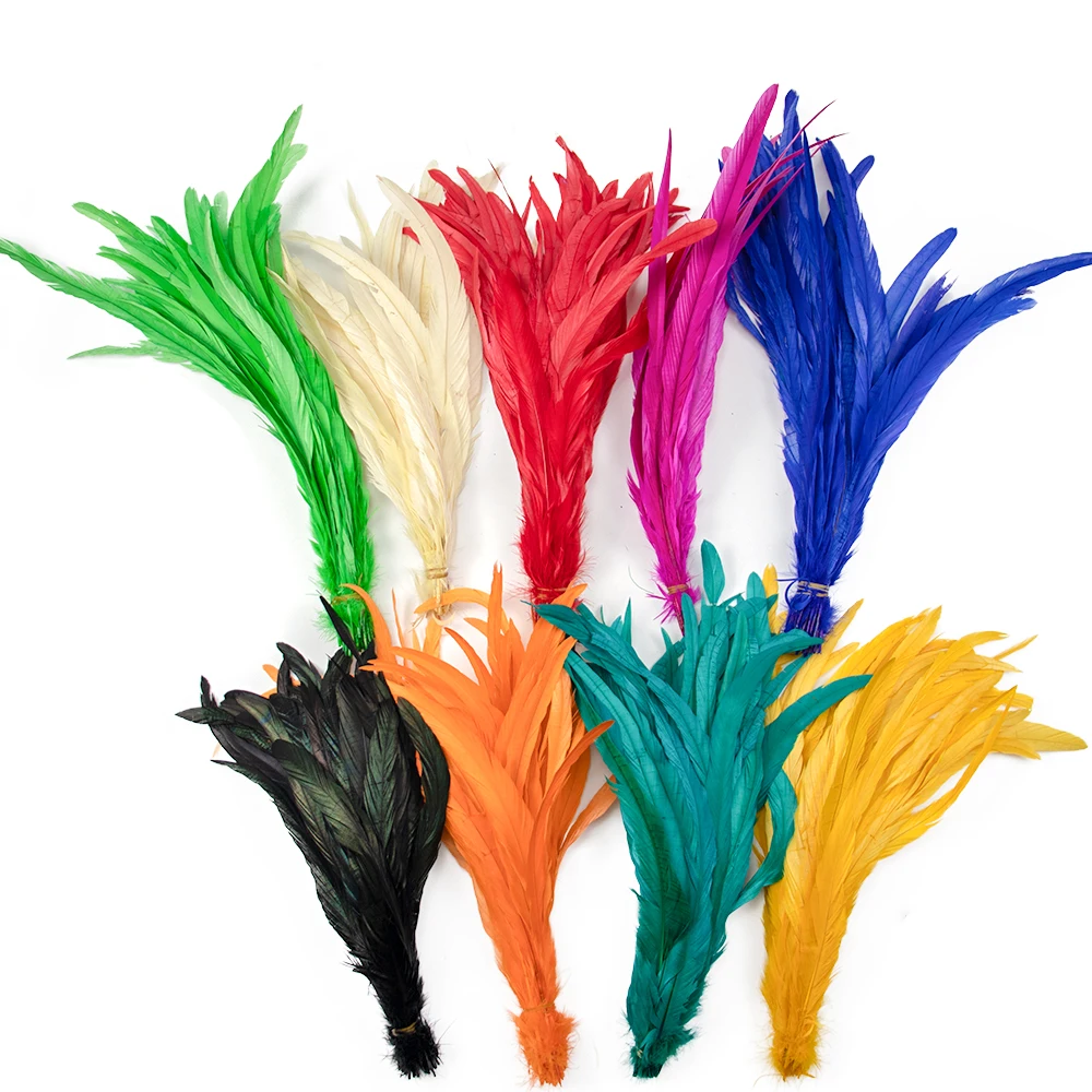 Красивые 50 шт. натуральный петух перо кисточка арфакты свадьба день рождения
