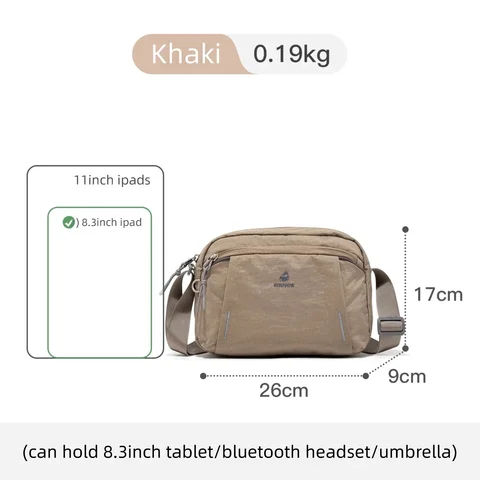 Женские сумки на плечо Fouvor на молнии, спортивная в сумочке, легкая водонепроницаемая повседневная и дорожная сумка для мужчин и женщин 3073-07