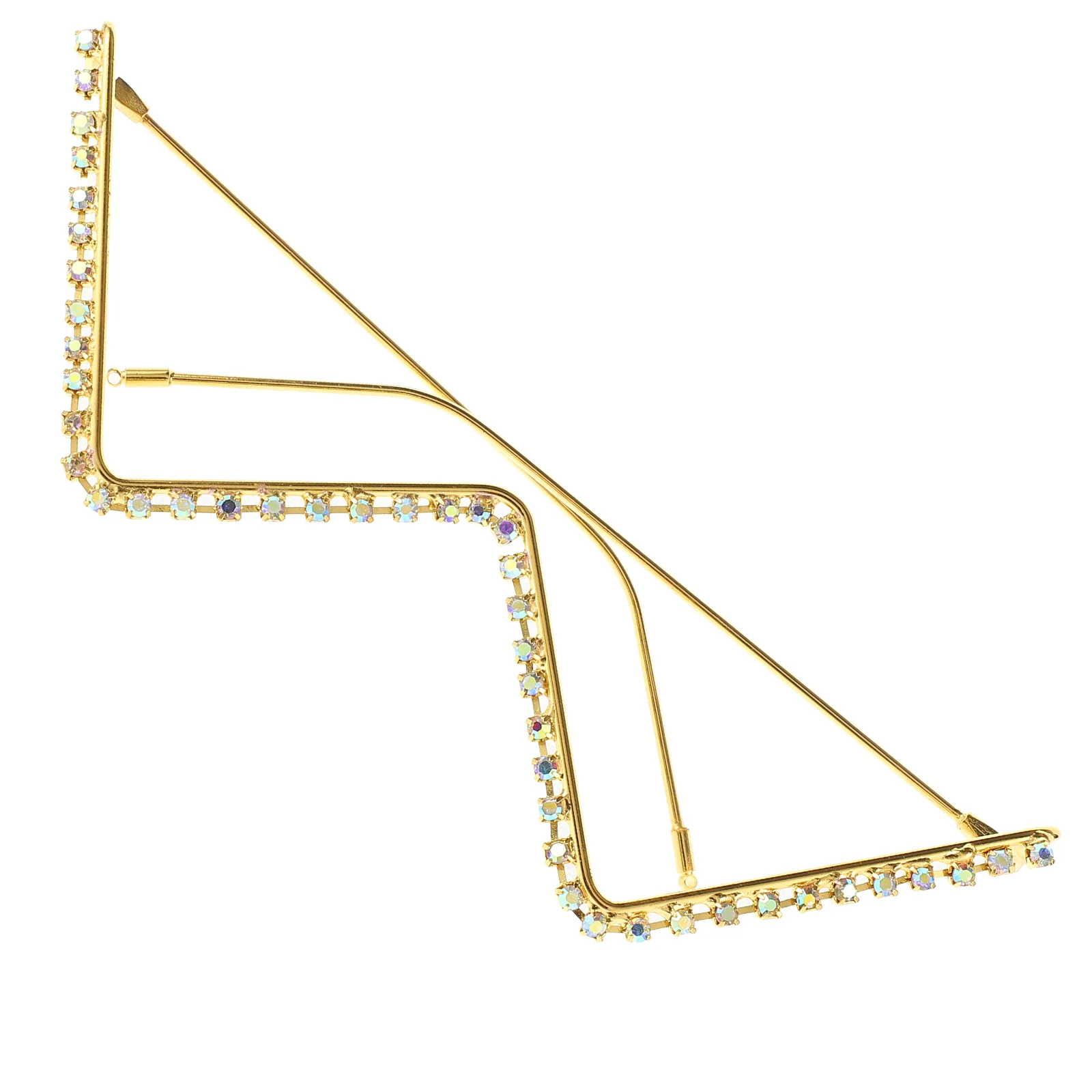 

Decor Sparkling Eyeglasses Frame Girl Decorative Diamond Rhinestone Rhinestones Women Prop Party