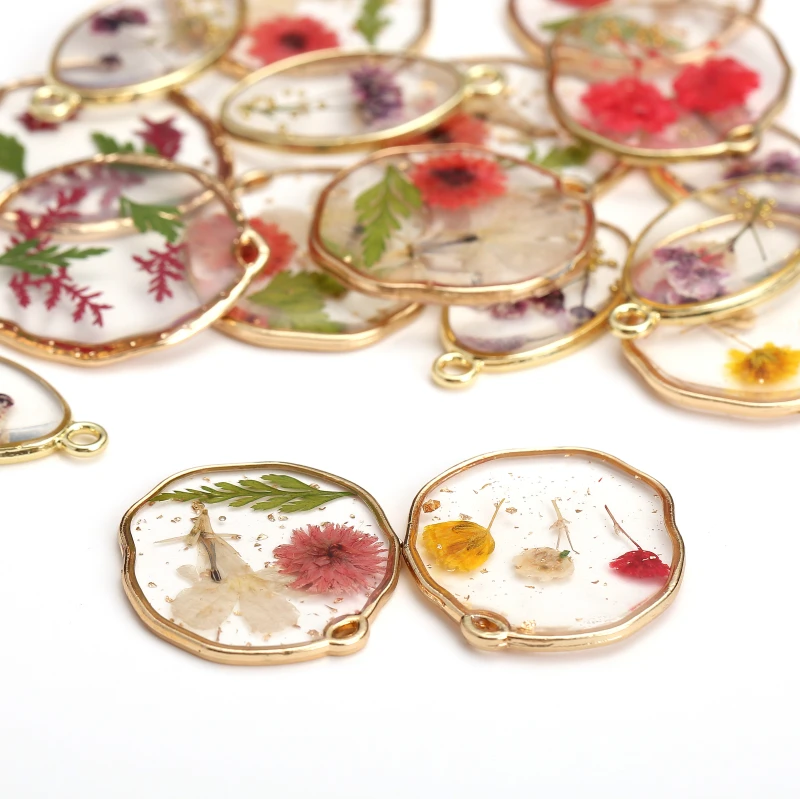 2 шт. Прозрачные плоские прессованные Натуральные сушеные цветы гибискус