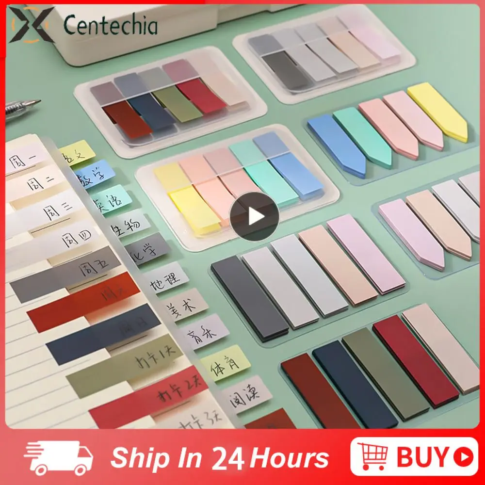 

Self Adhesive Marker Sticker Point It Marker Marker Stripe Makaron Color Bookmark Sticker Writable Student Office Supplies Paper