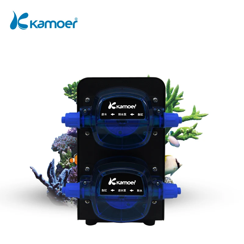 

Kamoer X2SR Wi-Fi автоматический насос для замены воды с двумя шаговыми перистальтическими насосами для аквариума (управление телефоном и длительный срок службы)