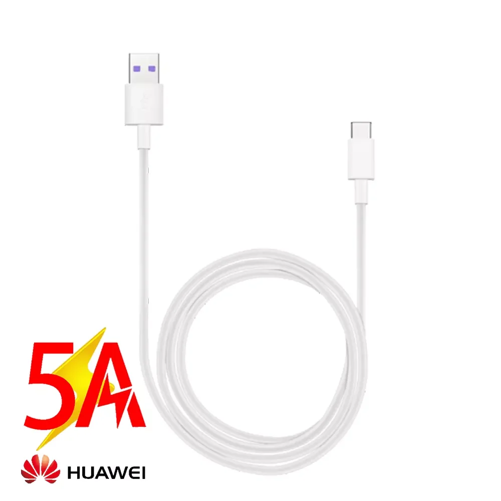 

New Fashion USB 3.1 Type-C Supercharge Super Charger Cable 5A Type C Cable P30 P20 Pro lite Mate 30 20 10 Pro P10 Plus lite
