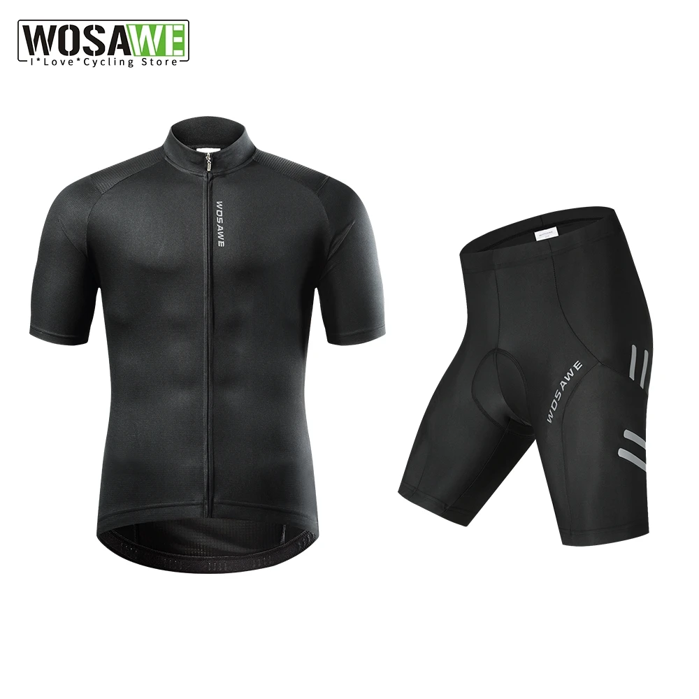 

WOSAWE Summer Men's Cycling Jerseys Set Mountain Bike Cycling Clothing Breathable MTB Bicycle Sportswear Suit Cycling Clothes