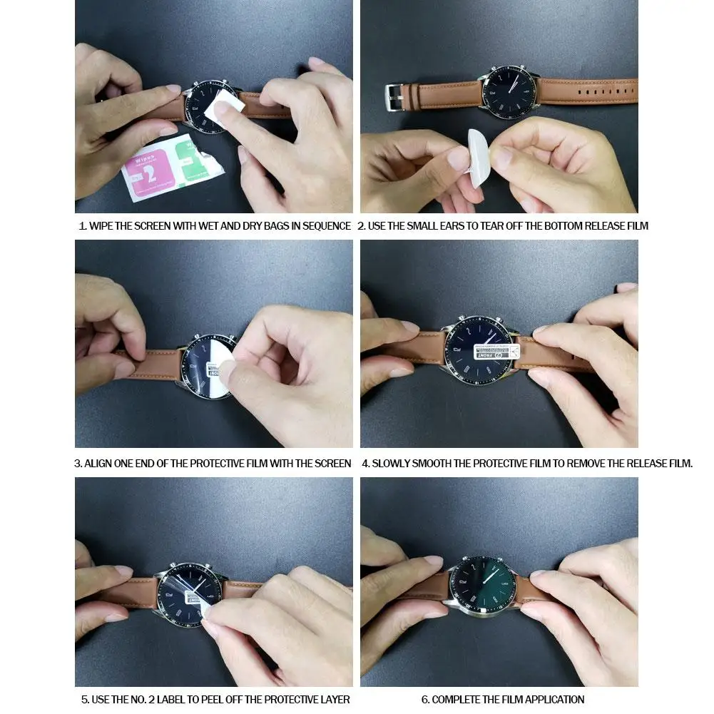 Ультрапрозрачная фотопленка для умных часов Blackview X20 мягкая Гидрогелевая пленка