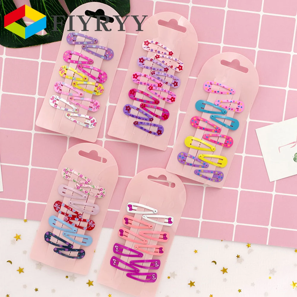 Металлические заколки для волос в форме сердца 10 шт