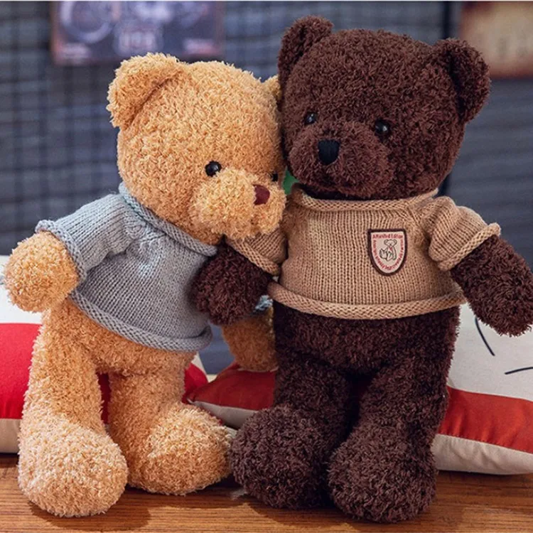 Милое платье плюшевый медведь плюшевая игрушка обнимающий Медведь кукла подушка