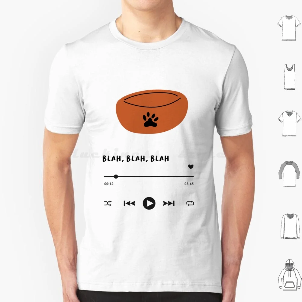 Интерфейс музыкального проигрывателя бла-бла иллюстрация миски питомца