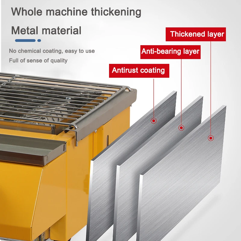 Портативный угольный гриль компактный для барбекю с поверхностью и емкостью