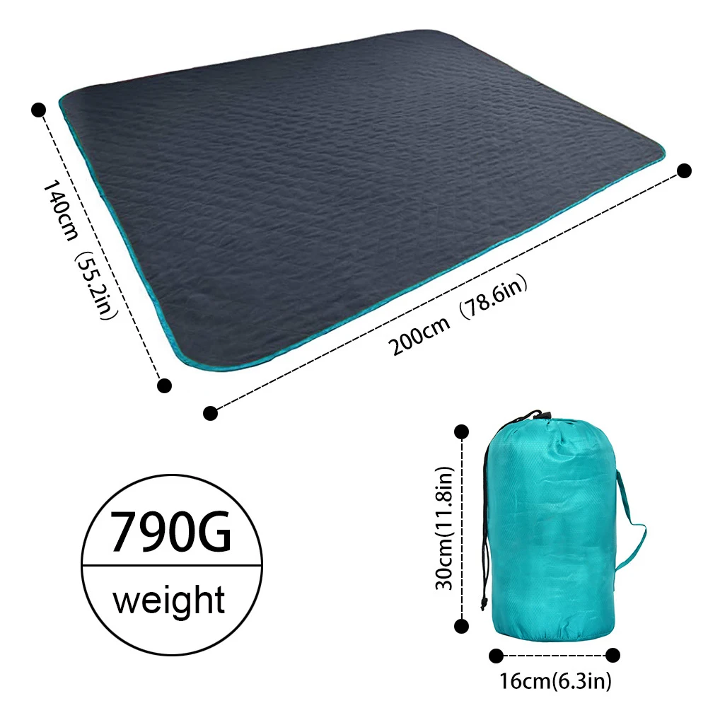 

Outdoor Camping Blanket Waterproof Lightweight Warm Picnic Mat with Storage Bag Wind-Proof Beach Blanket for Hiking Travelling