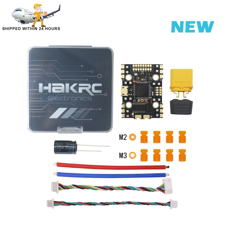 

HAKRC F722 AIO FC 40A/50A ESC BL32 Bit Double BEC 20*20 мм Монтажное отверстие 2-6S RC модель UAV запасные части