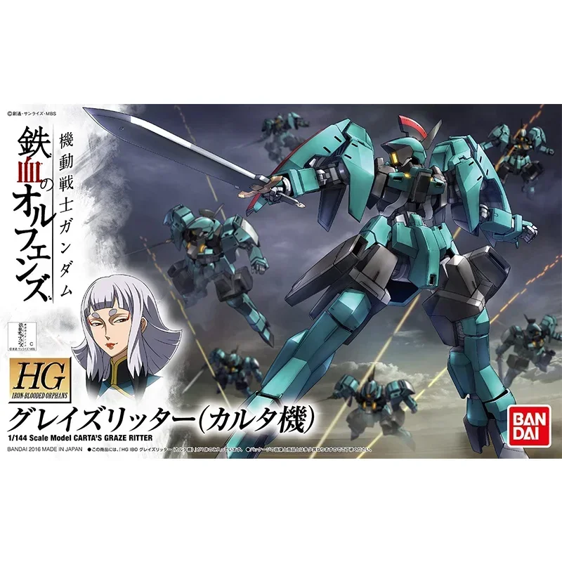 В наличии Bandai Original Gundam Kit Аниме Фигурка HG 1/144 МАСШТАБ МОДЕЛЬ CARTA'S GRAZE Фигурки